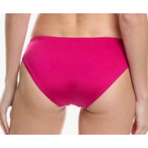 Trina Turk Monaco Sangria Pink Shirred Hipster Bikini Bottom 14 NWT - Picture 2 of 3